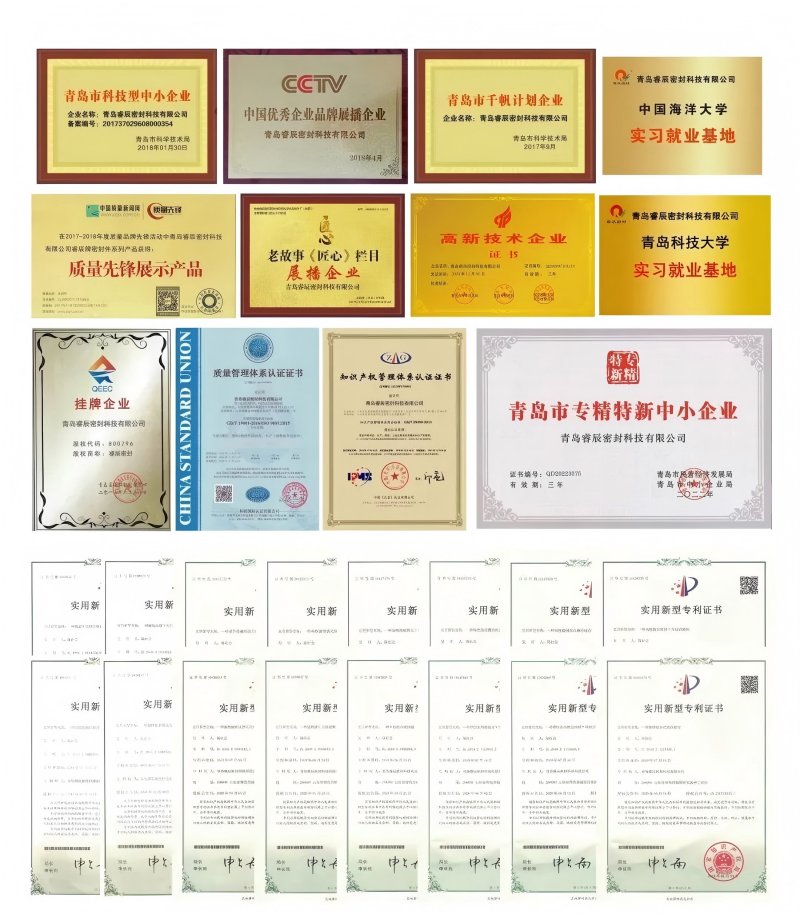 Dea -scéala: Tá paitinní iomadúla faighte ag Séalaithe Qingdao Ruichen